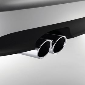 Audi Chromen uitlaatsierstukken TT, dubbel links