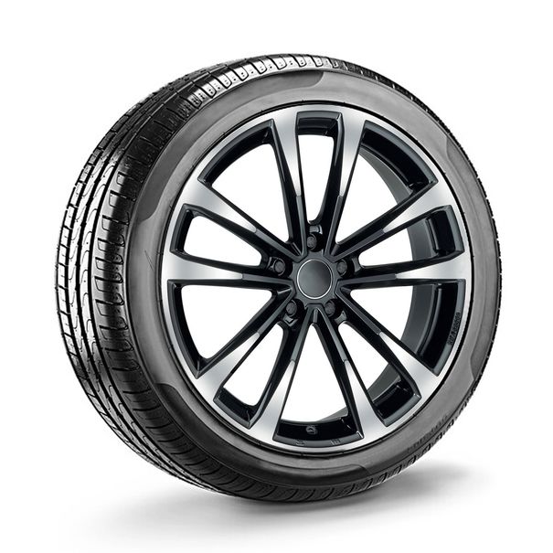 17 inch all-seasonset stijl 7, zwart gepolijst - Volkswagen Polo