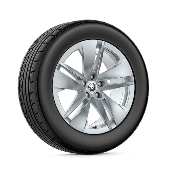SKODA 19 inch winterset Proteus zilver, breedset, Enyaq