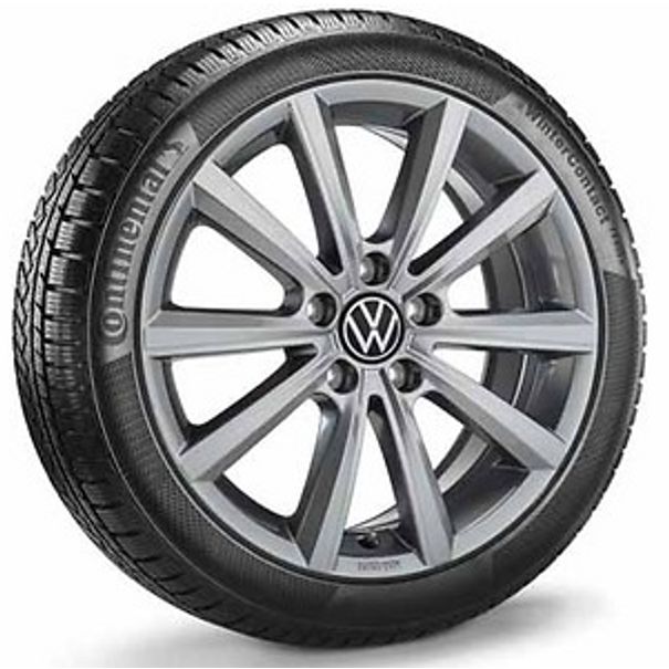 Volkswagen 17 inch lichtmetalen winterset Merano, Adamantium Dark