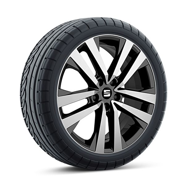 18 inch all-seasonset, Puigmal zwart/zilver - SEAT Ateca