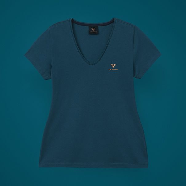 SEAT CUPRA T-shirt dames, petrol blauw