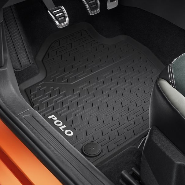 Kaufe Anti-Rutsch-Gummi-Cup-Kissen-Türrillenmatten für VW Volkswagen POLO  MK6 AW 2018 2019 2020 2021 Slot Hole Pad Auto