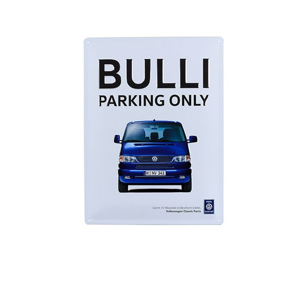 Volkswagen Metalen bord, Bulli parking only