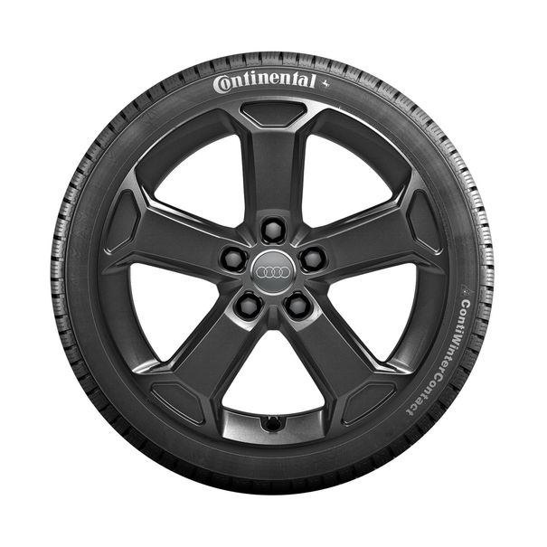 Audi 17 inch lichtmetalen winterset, 5-arm Latus zwart