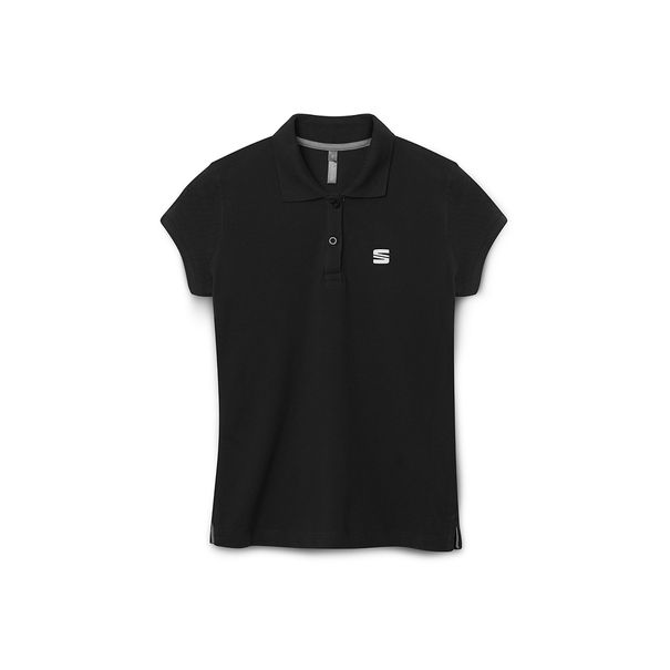 SEAT Poloshirt dames, zwart - S