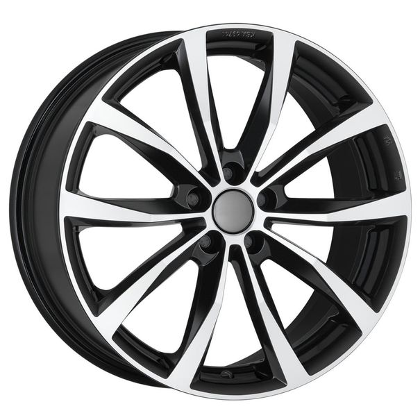 19 inch zomerset stijl 12, zwart gepolijst - Volkswagen Tiguan