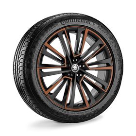 SKODA 21 inch all-seasonset, Aquarius black copper - Škoda Enyaq